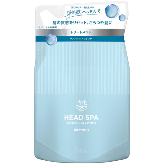 深体験ヘッドスパ　ｂｙ　ｈ＆ｓ　リフレッシュ×さらつや　トリートメント　つめかえ容量350G