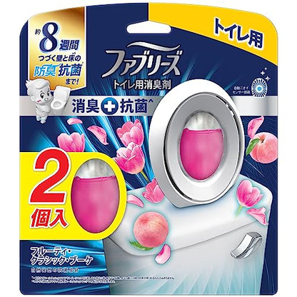ファブリーズＷ消臭　トイレ用消臭剤＋抗菌　フルーティー・クラシック・ブーケ２個パック容量2ｺ