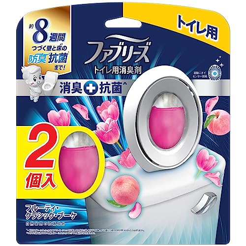 ファブリーズＷ消臭　トイレ用消臭剤＋抗菌　フルーティー・クラシック・ブーケ２個パック容量2ｺ