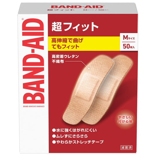 バンドエイド　超フィット　Ｍサイズ　５０枚 容量50ﾏｲ ジョンソン・エンド・ジョンソン 絆創膏