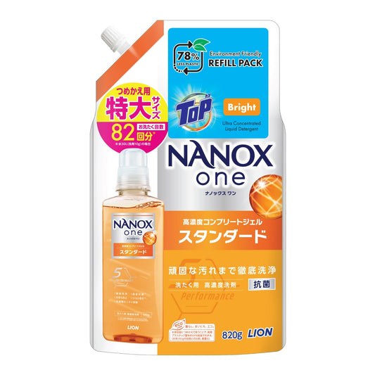 ＮＡＮＯＸ　ｏｎｅ　スタンダード　つめかえ用特大　８２０ｇ 容量820G ライオン 衣料用洗剤