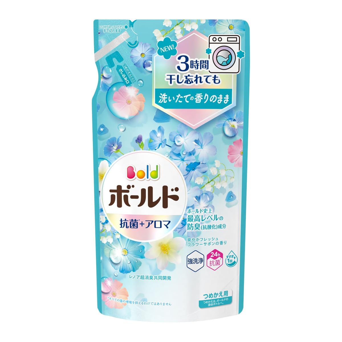 ボールドジェル　爽やかフレッシュフラワーサボンの香り　つめかえ用 容量400G Ｐ＆Ｇ 衣料用洗剤