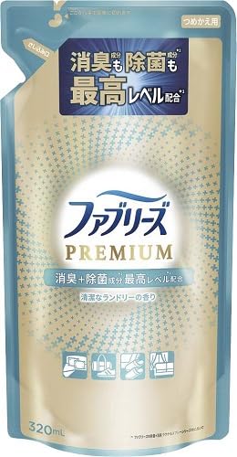 ファブリーズＷ除菌＋消臭　プレミアム　清潔なランドリーの香り　つめかえ 容量320ML芳香剤・部屋用