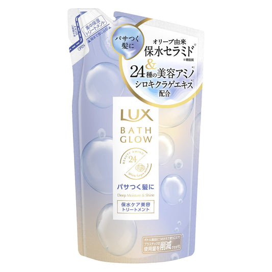 ラックス　バスグロウ　ディープモイスチャーアンドシャイン　トリートメント　つめかえ用　３５０ｇ容量350G