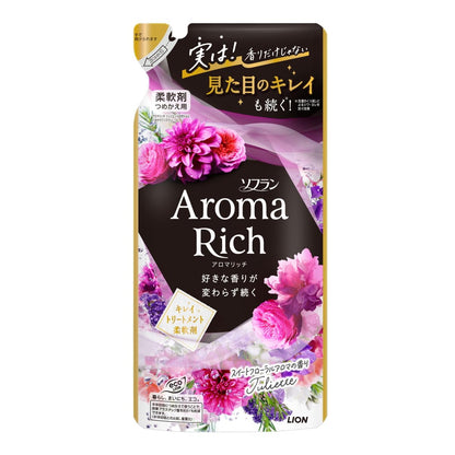 ソフラン　アロマリッチ　ジュリエット　つめかえ用　３８０ｍｌ 容量380ML ライオン 衣料用洗剤
