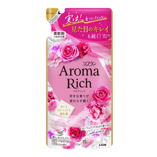ソフランアロマリッチ　キャサリン　つめかえ用　３８０ｍｌ 容量380ML ライオン 衣料用洗剤