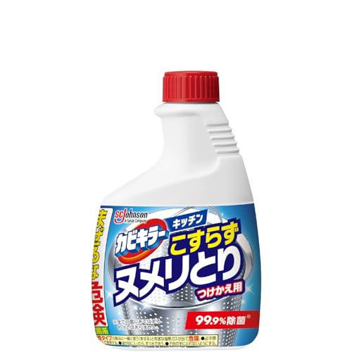 カビキラーキッチン　こすらずヌメリとり＆除菌　つけかえ 容量400G ジョンソン 食器用漂白