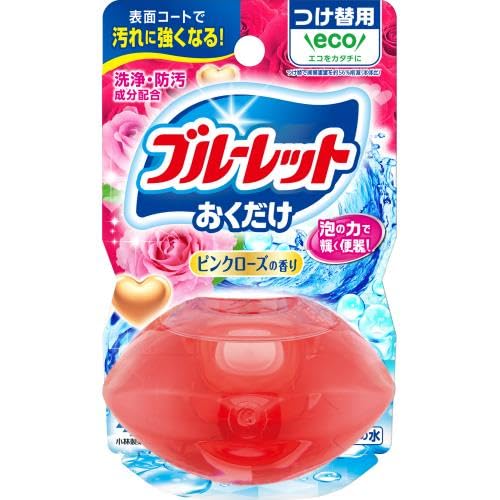 液体ブルーレットおくだけつけ替用　ピンクローズの香り 容量70ML 小林製薬 芳香剤・タンク