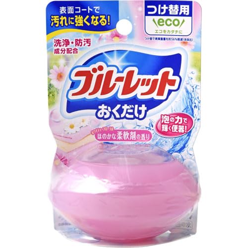 液体ブルーレットおくだけつけ替用　洗いたて柔軟剤の香り 容量70ML 小林製薬 芳香剤・タンク