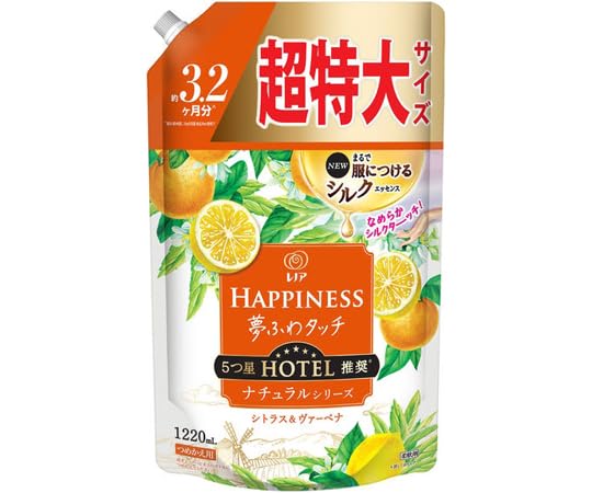 レノアハピネス夢ふわタッチシトラス＆ヴァーベナ詰替用超特大サイズ 容量1220ML Ｐ＆Ｇ