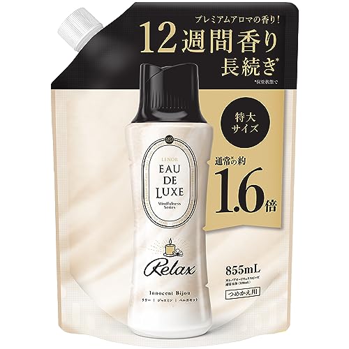 レノアオードリュクスマインドフルネスシリーズアロマジュエル　リラックスの香りつめかえ用特大サイズ容量855ML