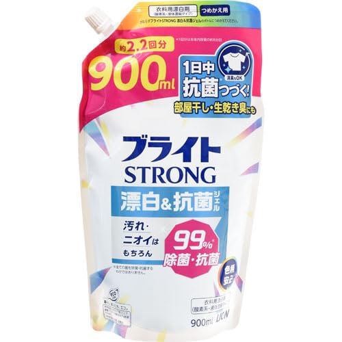 ブライトＳＴＲＯＮＧ　漂白＆抗菌ジェル　つめかえ用　９００ｍｌ 容量900ML ライオン 漂白剤