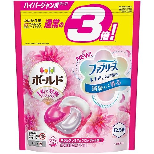 ボールドジェルボール４Ｄ華やかプレミアムブロッサムの香り　つめかえハイパージャンボサイズ 容量33ｺＰ＆Ｇ