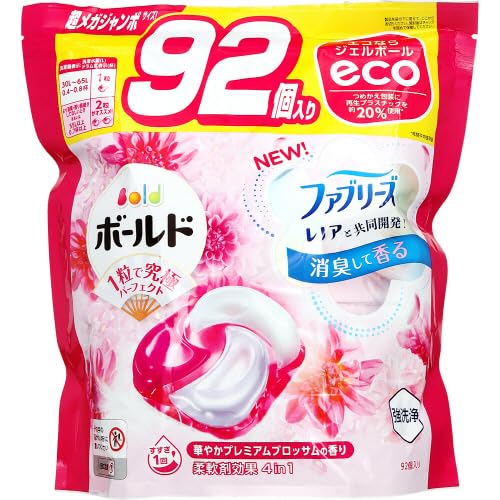 ボールドジェルボール４Ｄ華やかプレミアムブロッサムの香り　つめかえ超メガジャンボサイズ容量92ｺ