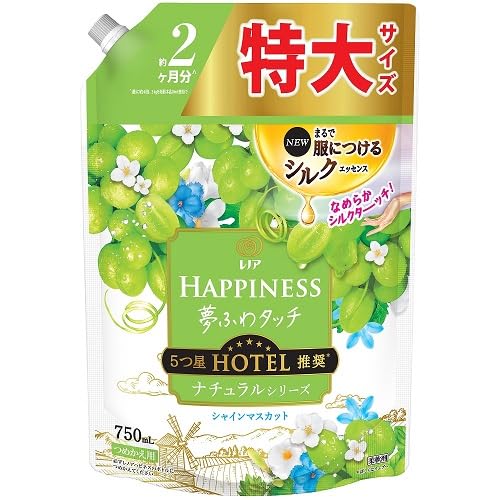レノアハピネス夢ふわタッチシャインマスカット詰替用特大サイズ 容量750ML Ｐ＆Ｇ 柔軟剤