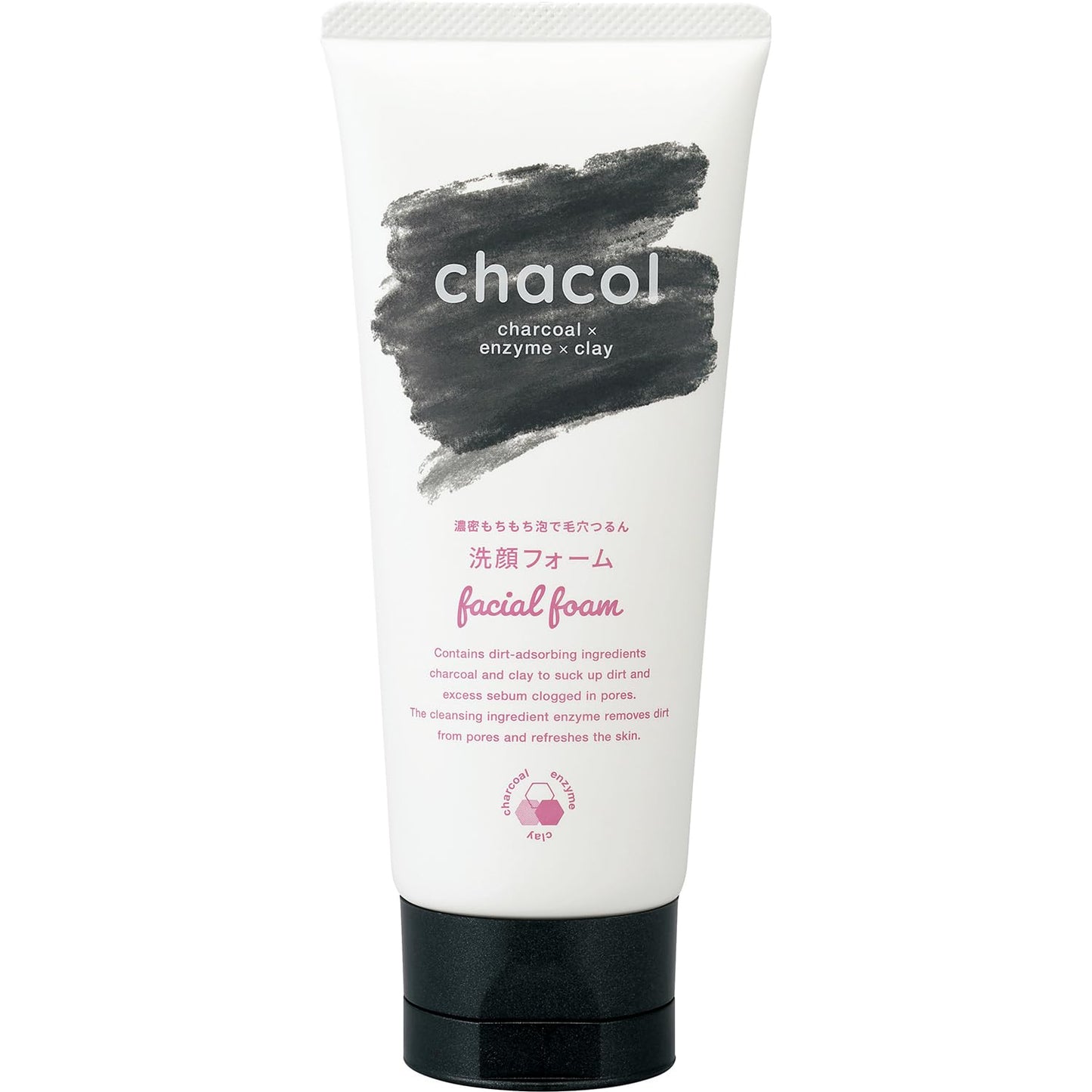 ｃｈａｃｏｌ　炭＆酵素　洗顔フォーム　１３０ｇ 容量130G 熊野油脂 洗顔・クレンジング