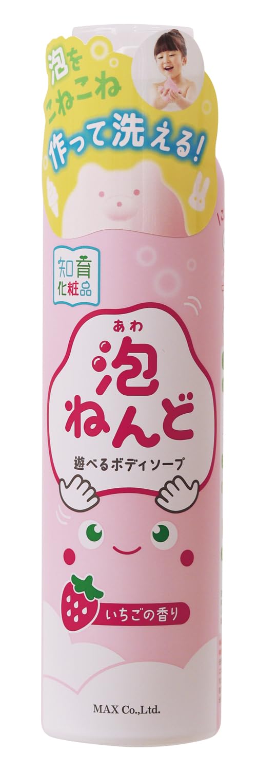 泡ねんど　遊べるボディソープ　いちごの香り 容量160G マックス ボディソープ