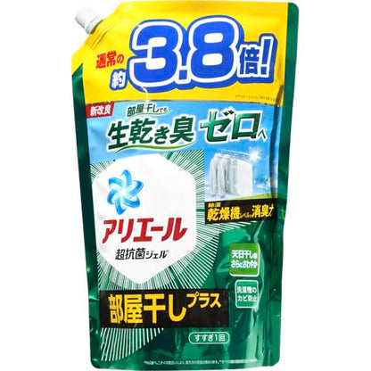 アリエールジェル部屋干しプラス　つめかえウルトラジャンボサイズ 容量1480G Ｐ＆Ｇ 衣料用洗剤