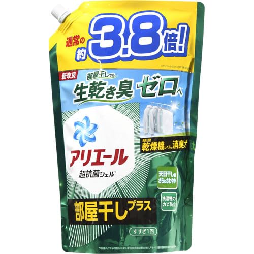 アリエールジェル部屋干しプラス　つめかえウルトラジャンボサイズ 容量1480G Ｐ＆Ｇ 衣料用洗剤