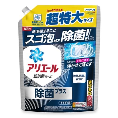 アリエールジェル除菌プラス　つめかえ超特大サイズ 容量815G Ｐ＆Ｇ 衣料用洗剤