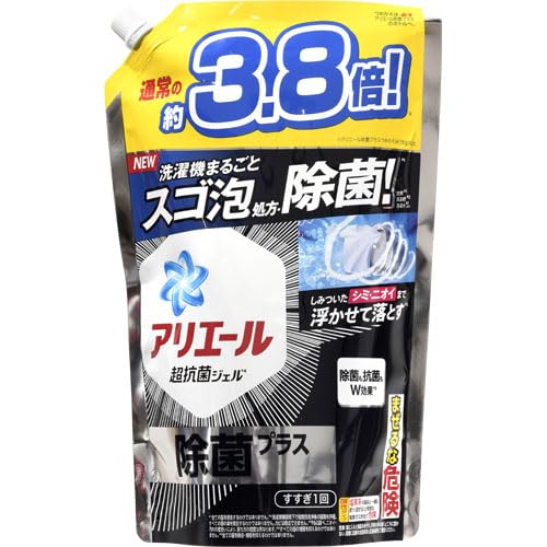 アリエールジェル除菌プラス　つめかえウルトラジャンボサイズ 容量1480G Ｐ＆Ｇ 衣料用洗剤