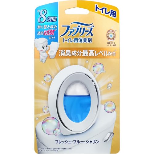 ファブリーズＷ消臭　トイレ用消臭剤　消臭成分最高レベル　フレッシュ・ブルー・シャボン容量6ML