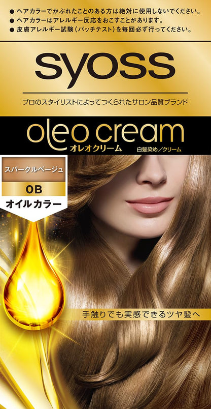 サイオス　オレオクリームヘアカラー　０Ｂ　スパークルベージュ 容量1ｺヘアカラー・白髪用