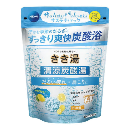 きき湯清涼炭酸湯　さわやかレモンの香り　３６０ｇ 容量360G バスクリン 入浴剤