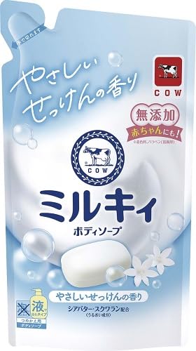 ミルキィボディソープ　やさしいせっけんの香り　詰替用 容量360ML 牛乳石鹸共進社 ボディソープ