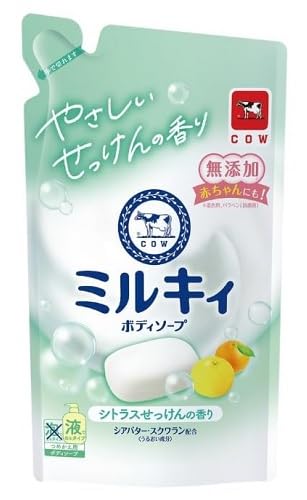 ミルキィボディソープ　シトラスせっけんの香り　詰替用 容量360ML 牛乳石鹸共進社 ボディソープ
