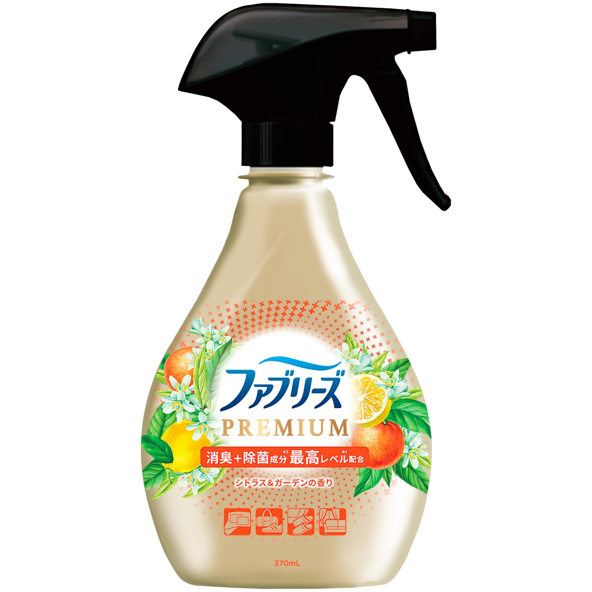 ファブリーズＷ除菌＋消臭　プレミアム　シトラス＆ガーデンの香り　本体 容量370ML Ｐ＆Ｇ 芳香剤