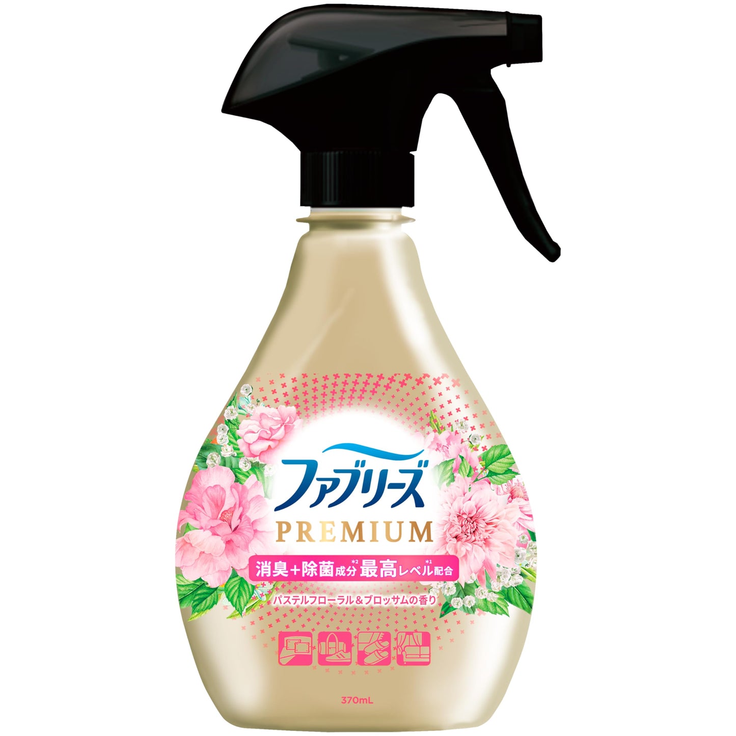 ファブリーズＷ除菌＋消臭　プレミアム　パステルフローラル＆ブロッサムの香り　本体 容量370MLＰ＆Ｇ