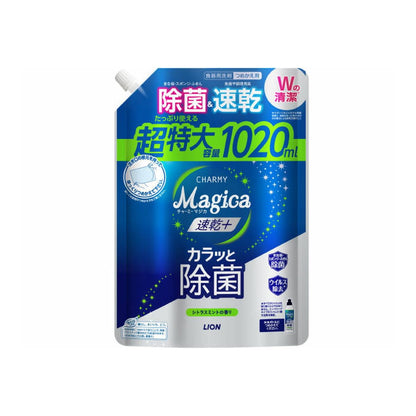 ＣＨＡＲＭＹ　Ｍａｇｉｃａ　速乾＋（プラス）カラッと除菌　シトラスミントの香りつめかえ用特大サイズ容量1020ML