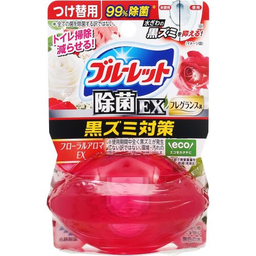 液体ブルーレットおくだけ除菌ＥＸフレグランスつけ替用　フローラルアロマＥＸの香り 容量67ML小林製薬
