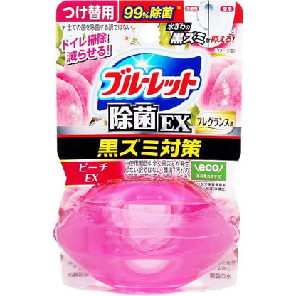 液体ブルーレットおくだけ除菌ＥＸフレグランスつけ替用　ピーチＥＸの香り 容量67ML小林製薬