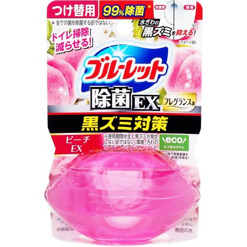 液体ブルーレットおくだけ除菌ＥＸフレグランスつけ替用　ピーチＥＸの香り 容量67ML小林製薬