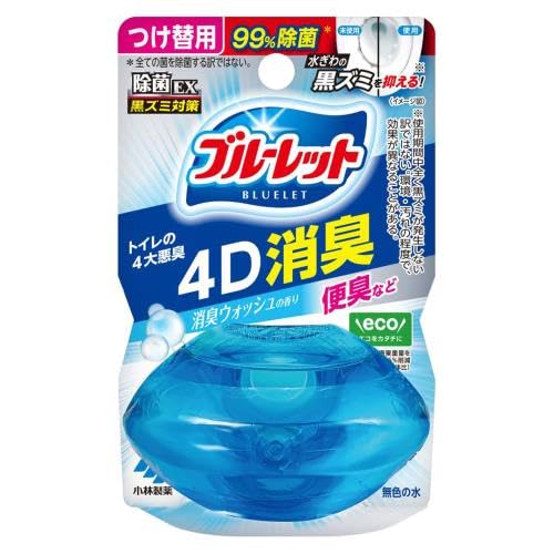 液体ブルーレットおくだけ除菌ＥＸ４Ｄ消臭　つけ替用　消臭ウォッシュの香り 容量67ML小林製薬
