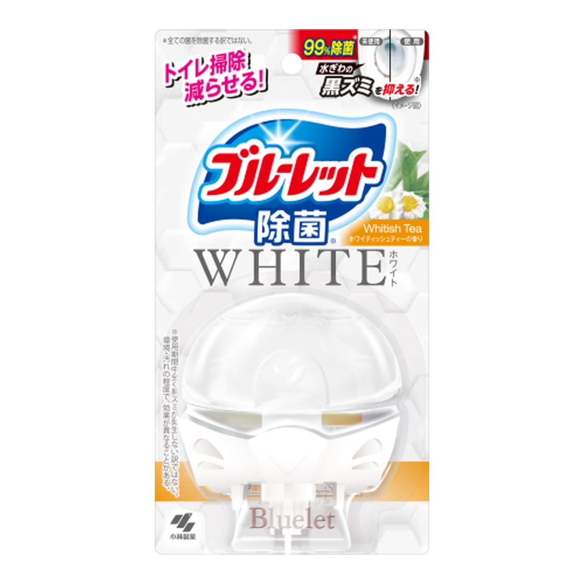液体ブルーレット除菌ホワイト　ホワイティッシュティーの香り 容量67ML 小林製薬 芳香剤・タンク