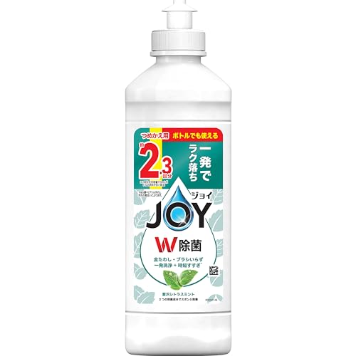 除菌ジョイコンパクト　ぜい沢シトラスミントの香り　キャップ付き詰替 容量300MLＰ＆Ｇ 食器用洗剤