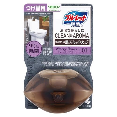 液体ブルーレット除菌クリーン＆アロマ　つけ替用ウォータリーフラワー 容量67ML小林製薬 芳香剤・タンク