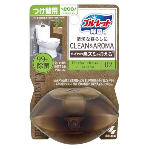 液体ブルーレット除菌クリーン＆アロマ　つけ替用ハーバルシトラス 容量67ML小林製薬 芳香剤・タンク