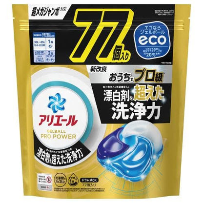 アリエールジェルボールプロ　パワー　つめかえ超メガジャンボサイズ 容量77ｺ Ｐ＆Ｇ