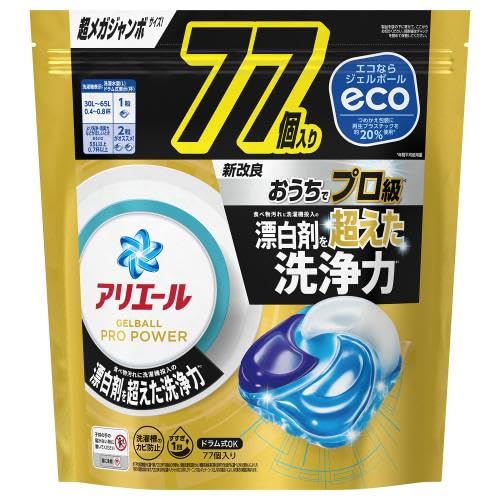 アリエールジェルボールプロ　パワー　つめかえ超メガジャンボサイズ 容量77ｺ Ｐ＆Ｇ
