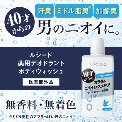 ルシード　薬用デオドラントボディウォッシュ つめかえ用　（医薬部外品） 容量380ML ボディソープ