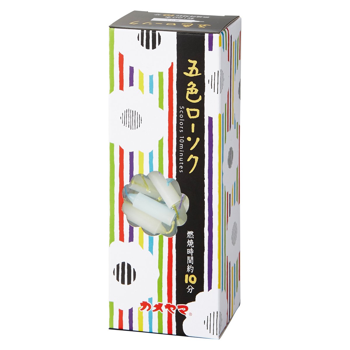 カメヤマ　五色ローソク 容量150G カメヤマ ローソク