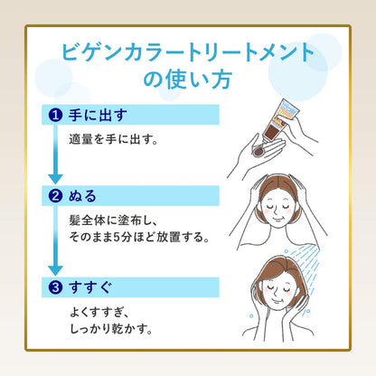 Bigen（ビゲン）　カラートリートメント　ダークブラウン 容量180G ホーユー ヘアカラー・白髪用