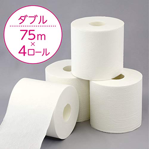 スコッティ　フラワーパック　３倍長持ち　４ロール（ダブル） 容量4缶 トイレットペーパー