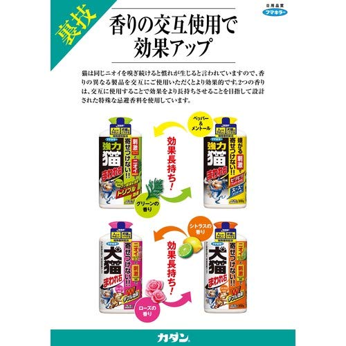 強力ネコまわれ右　粒剤　グリーンの香り 容量900G フマキラー 園芸用品・忌避剤