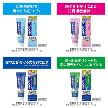 デントヘルス薬用ハミガキ無研磨ゲル　８５ｇ 容量85G ライオン 歯磨き