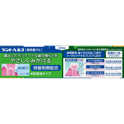 デントヘルス薬用ハミガキ無研磨ゲル　８５ｇ 容量85G ライオン 歯磨き
